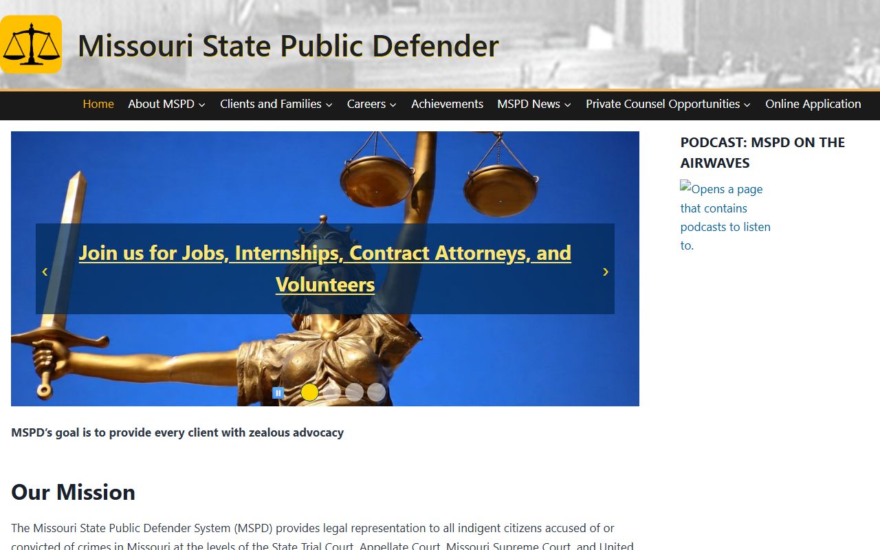 Perry County criminal court records Missouri State Public Defender page
