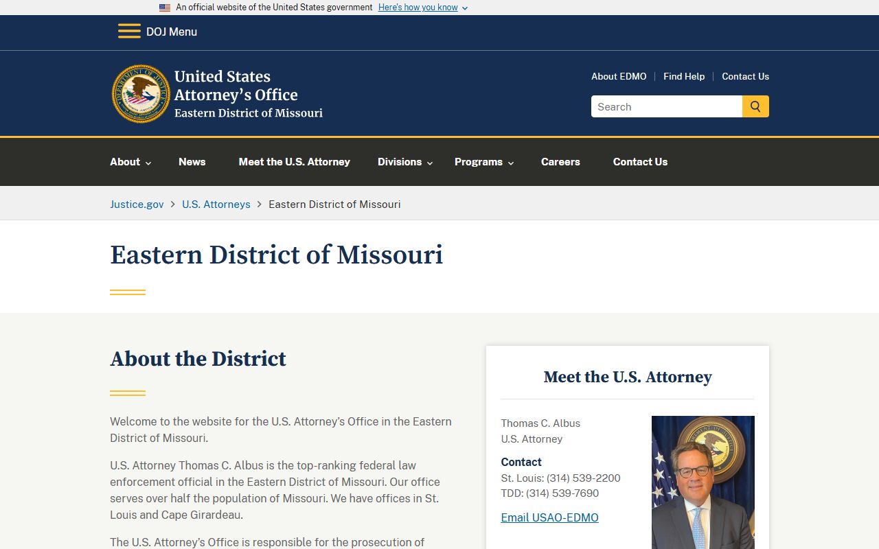 Perry County Circuit Court U.S. Attorney federal separation