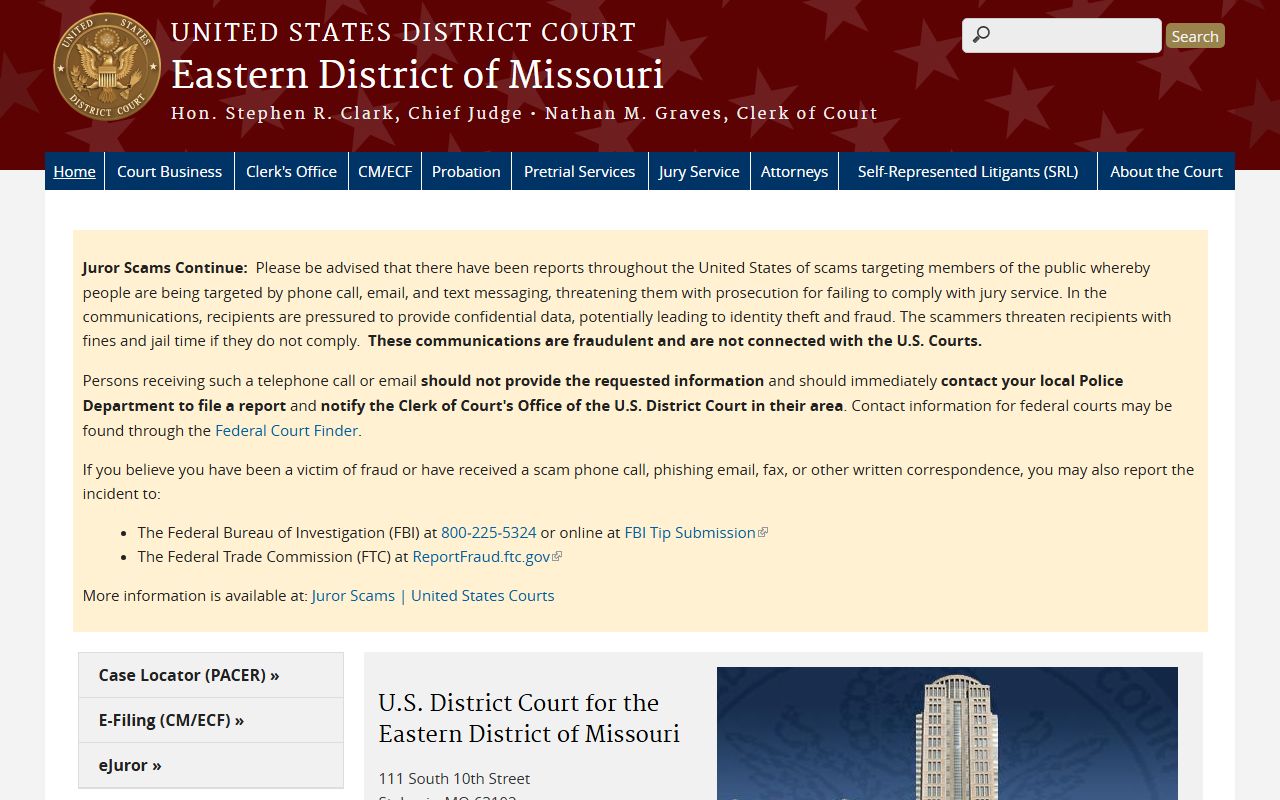 Perry County court records Eastern District of Missouri